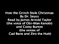 How the Grinch Stole Christmas read by Obi-Wan and Cad Bane