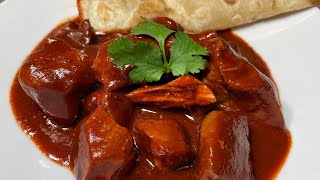 HOW TO MAKE CARNE CON CHILI COLORADO |PORK |