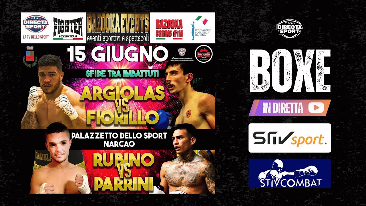 Boxe - Argiolas vs Fiorello - Rubino vs Parrini - La Serata (Narcao 15.06.2025)