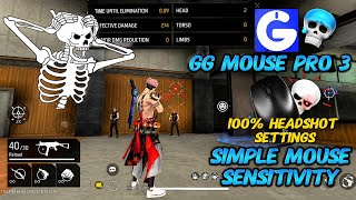 GG Mouse Pro 3 New Sensitivity 😱 100% Headshot Settings|#ggmousepro3 #sensitivity #viral #update