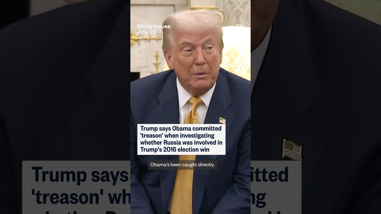 Trump says Obama committed ‘treason’ when investigating whether Russia was involved in 2016 election