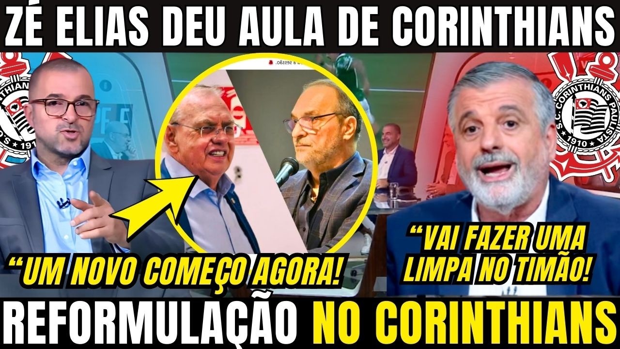 ZÉ ELIAS DEU AULA DE CORINTHIANS AGORA! E TROUXE AS ÚLTIMAS NOTÍCIAS DO CORINTHIANS DE HOJE