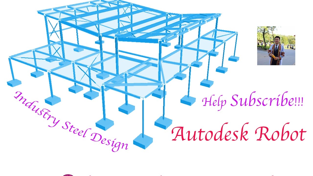 Autodesk Robot Industry Steel Design in Khmer Part 4