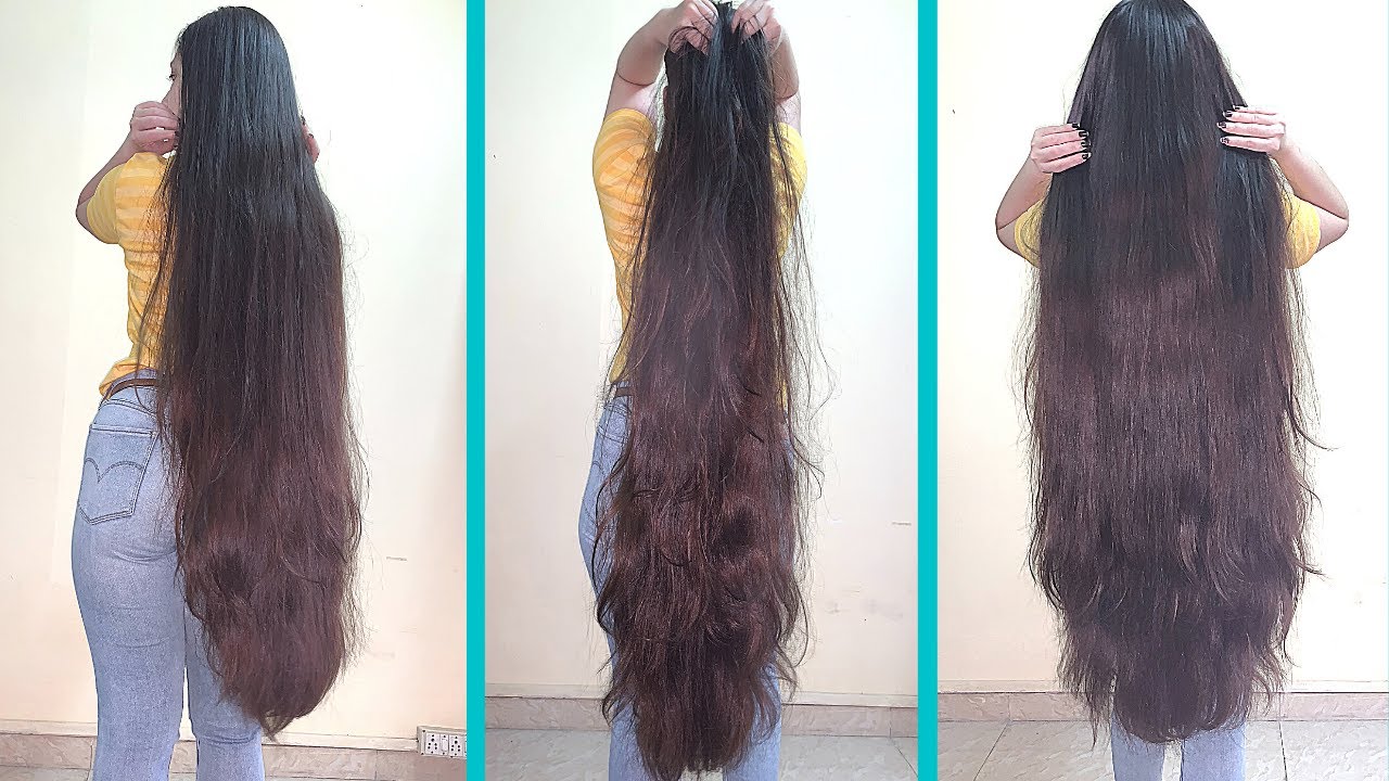 Beautiful Knee Length Loose Hair Brushing & Hair Play by Mysterious