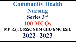 NHM Series Community Health Nursing PREVIOUS YEAR CHO PAPER WITH ANSWER KEY| CHO EXAM PAPER | 2022 | screenshot 5