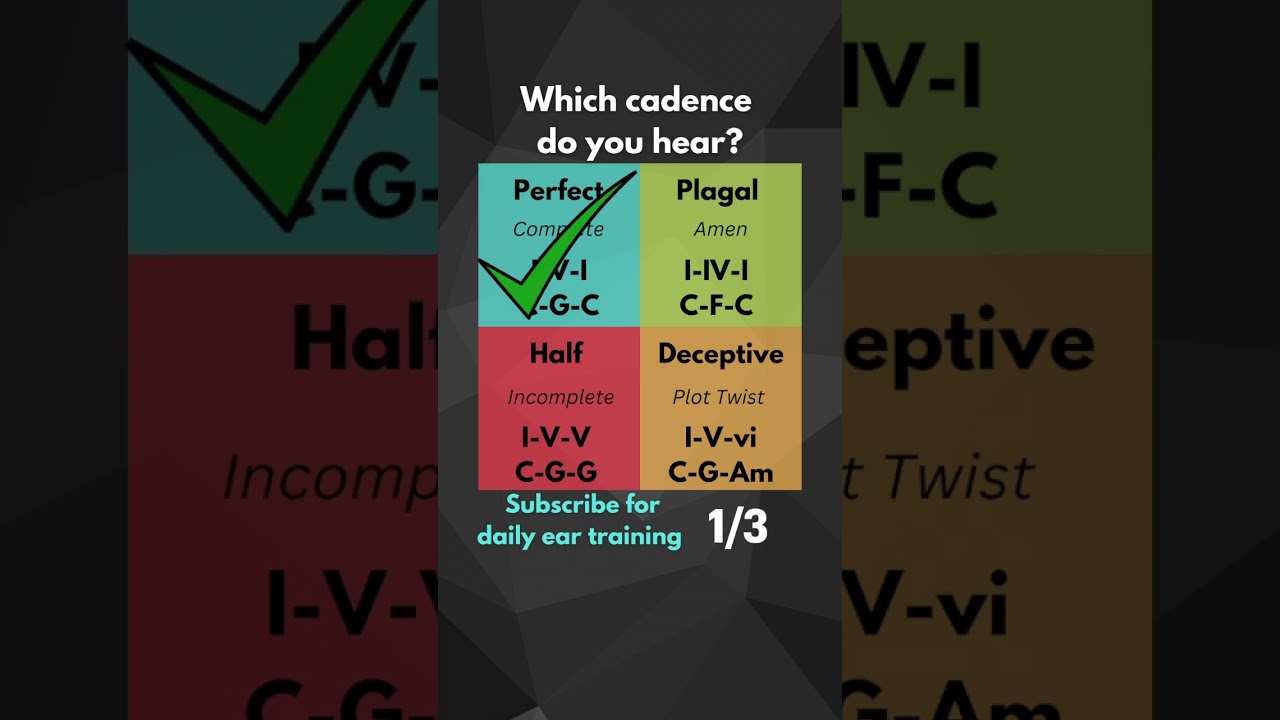 Watch Musical Cadences 1 on YouTube Watch Musical Cadences 1 on YouTube