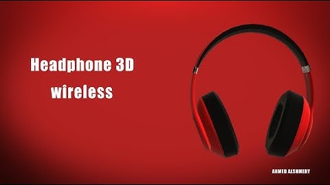 Headphone 3D Advertisement made in After Effects using Element 3D