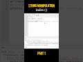 class 11 - string manipulation 📕 #new #education #python #string #viralvideos