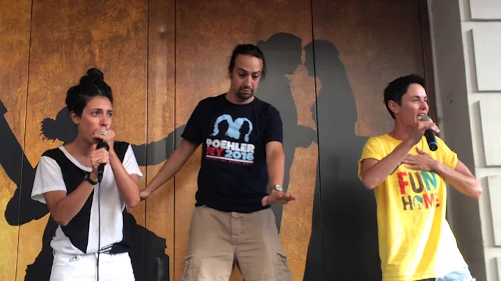 HAMILTON Ham4Ham 8/22/15 with Beth Malone & Robert...