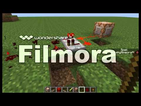 Minecraft Redstone creation- 2d platformer!