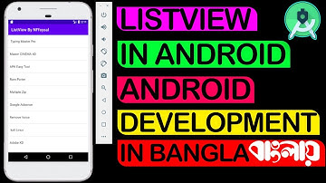 Listview in Android - Android Development in bangla.