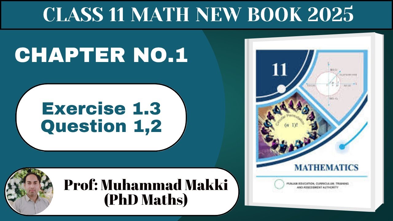 Class 11 Maths Chapter 1 Exercise 1.3 Q 1-2 | Class 11 Math ex 1.3 new ...
