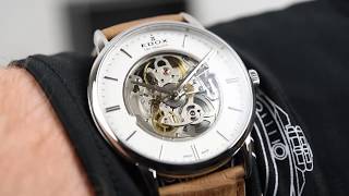 Edox Les Bemonts 'Shade of Time' Skeleton 85300 3 AIN