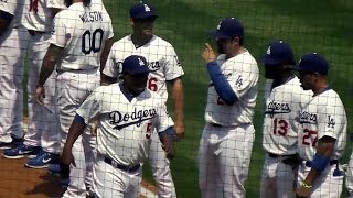 Dodger Stadium Opening Day Starting Lineup Introduced April 4, 2014