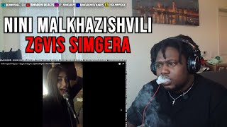 ნინი მალხაზიშვილი - ზღვის სიმღერა / zgvis simgera - Nini Malkhazishvili | GEORGIAN MUSIC REACTION