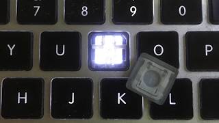 Try to clean up under keyboard key macbook air.