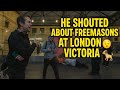 He Shouted About Freemasons at London Victoria… Then Nearly Stepped on a Dog 🐕😳