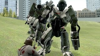 Mass Effect 2 Y.M.I.R. Mechs vs Military SNPCs (Nazi Germany) | Garry’s Mod