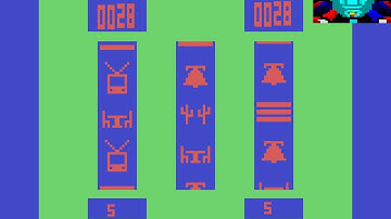 Atari 2600 Game: Slot Machine (1979 Atari)