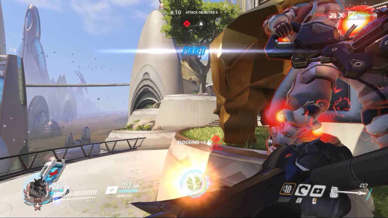 Reinhardt vs Zarya and Mercy