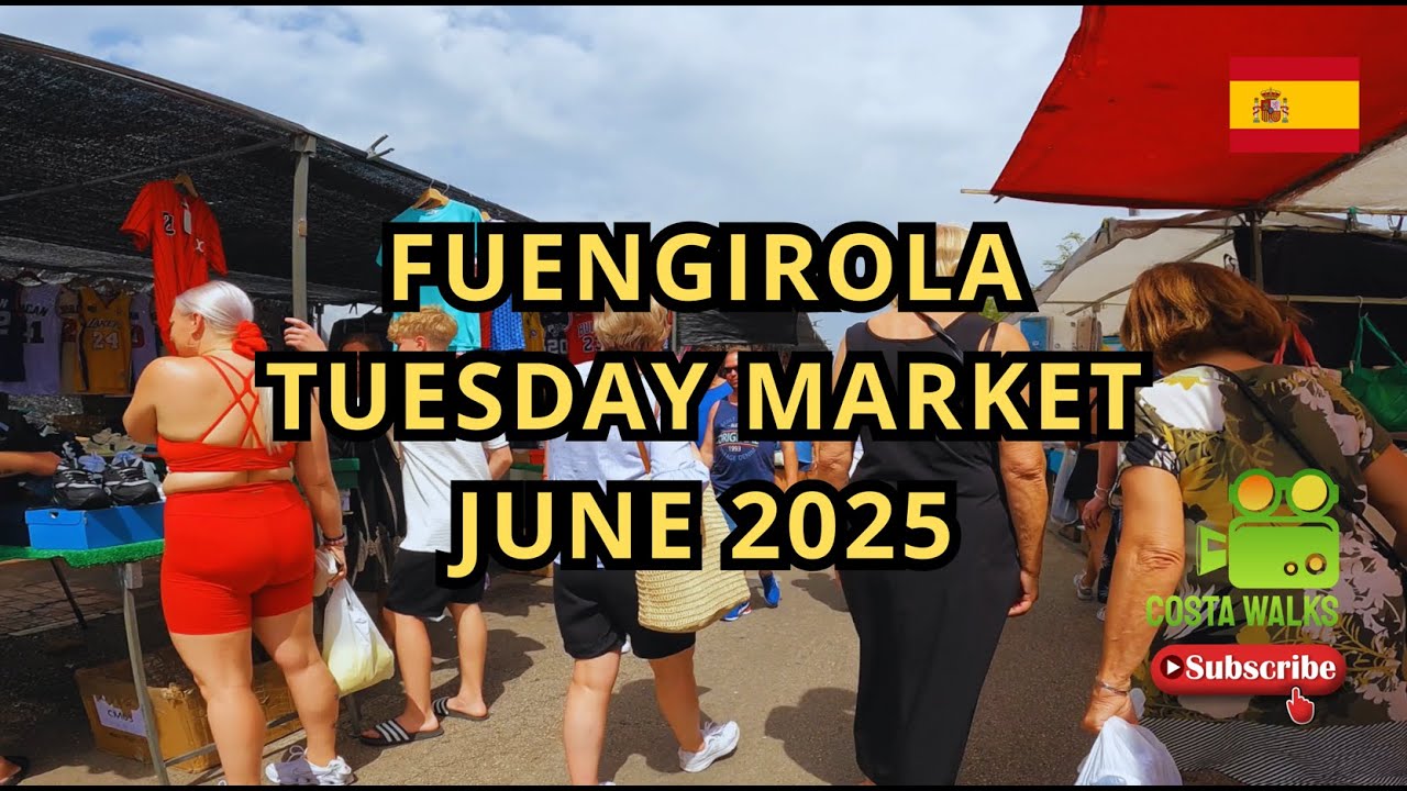 Fuengirola Tuesday Market June 2025,Malaga Andalusia Costa Del Sol Spain