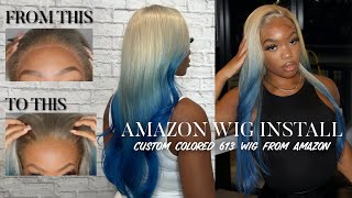 VLOGMAS 5-7 | WIG HACK! HOW TO FIX WHITE LACE ON WIGS | MELT LOW QUALITY LACE | AMAZON WIG INSTALL