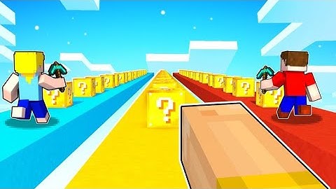 Minecraft 1v1v1 LUCKY BLOCK RACE!