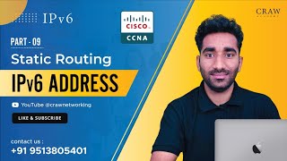 Static Routing Practical in IPv6 Address | IPv6 Address | CCNA 200-301 Full Course | Part - 9