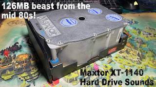 Maxtor XT-1140 Hard Drive Sounds - Insane capacity for the time!