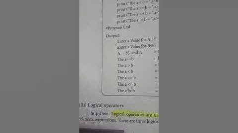 12th computer science chapter 5 logical operators