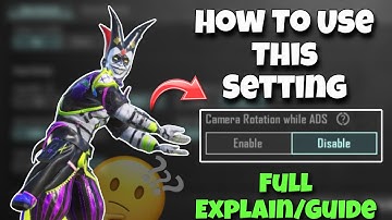 Bgmi Camera Rotation While Ads || Camera Rotation While Ads Setting | Full Explain/Guide In Hindi |