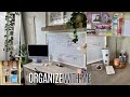 ORGANIZE WITH ME | cleaning & decluttering my room + bathroom | LexiVee