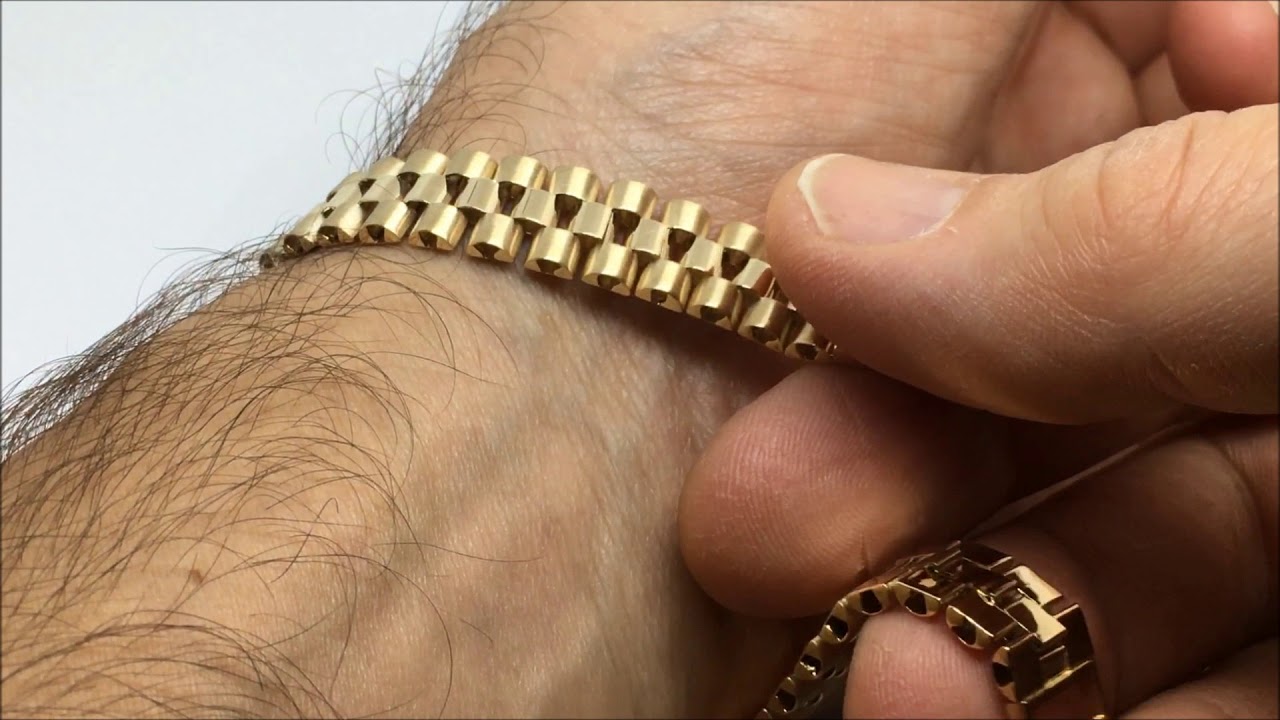 9ct Gold Rolex Style Bracelet – Albone