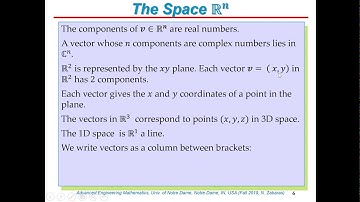 Lecture 7 - Vector Spaces and Subspaces, the Column Space and the Nullspace