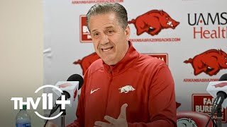 John Calipari speaks at first press conference as Arkansas head coach