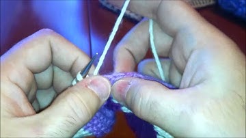 Pick up and Knit - PIck up Stitches - Left Handed - Continental