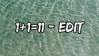 Peggy Gou - 1+1=11 - Edit (Lyrics)