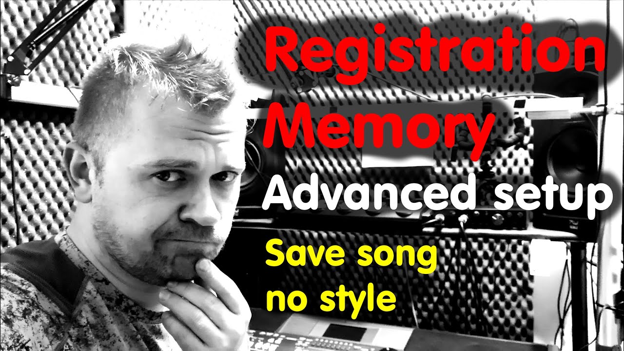 How save song into Registration Memory Yamaha PSR Tutorial YouTube