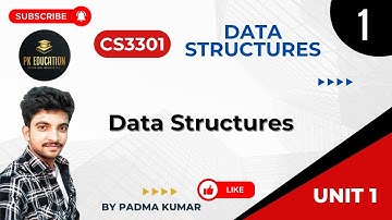 1.1 Data Structures and Types | Data Structures | CS3301 | Anna university R2021 in Tamil