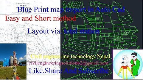 How to Import Blueprint into Auto Cad Easy Method ( Nepali)