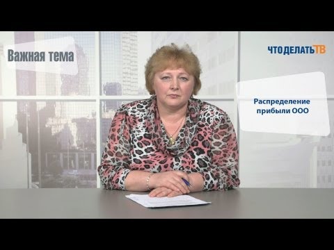 Важная тема. Распределение прибыли ООО