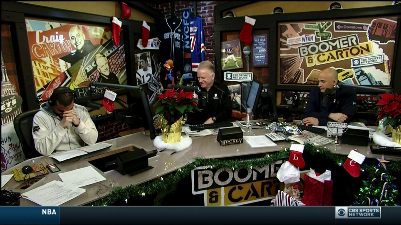Boomer and Carton Mike Francesa sings Rudolph The Red Nosed Reindeer 12/15/2016