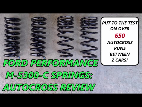 FORD PERFORMANCE M-5300-C LOWERING SPRINGS: Autocross Review