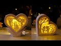 How to make heart lantern shadow box for valentines day happy wedding svg for cricut projects