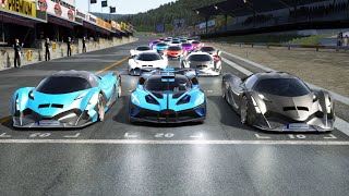 Bugatti Bolide vs Devel Sixteen Sports at Old SPA