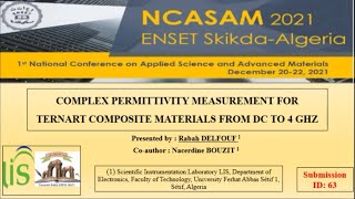 #63 NCASAM 2021Poster  Rabah Delfouf