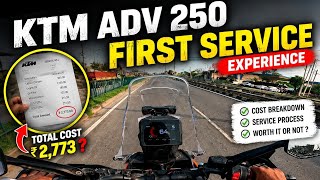 KTM ADV 250 First Service Cost Revealed 😳 | Was It Worth It? Cost, Engine Oil & My Honest Review