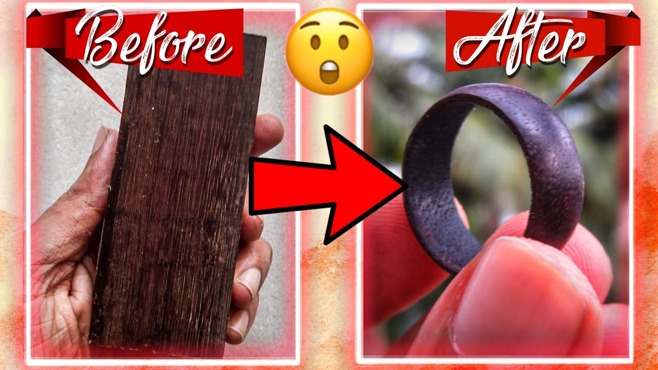 How To Make Wooden Ring | DIY Wood Ring - YouTube