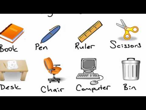 16- Classroom Objects (İngilizce Sınıf Eşyaları)