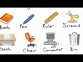 16- Classroom Objects (İngilizce Sınıf Eşyaları)